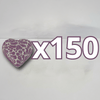 PAQUETE ALHAJERO CHICO FORMA DE CORAZON NO PERSONALIZADO FONDO BLANCO MIK MORADO