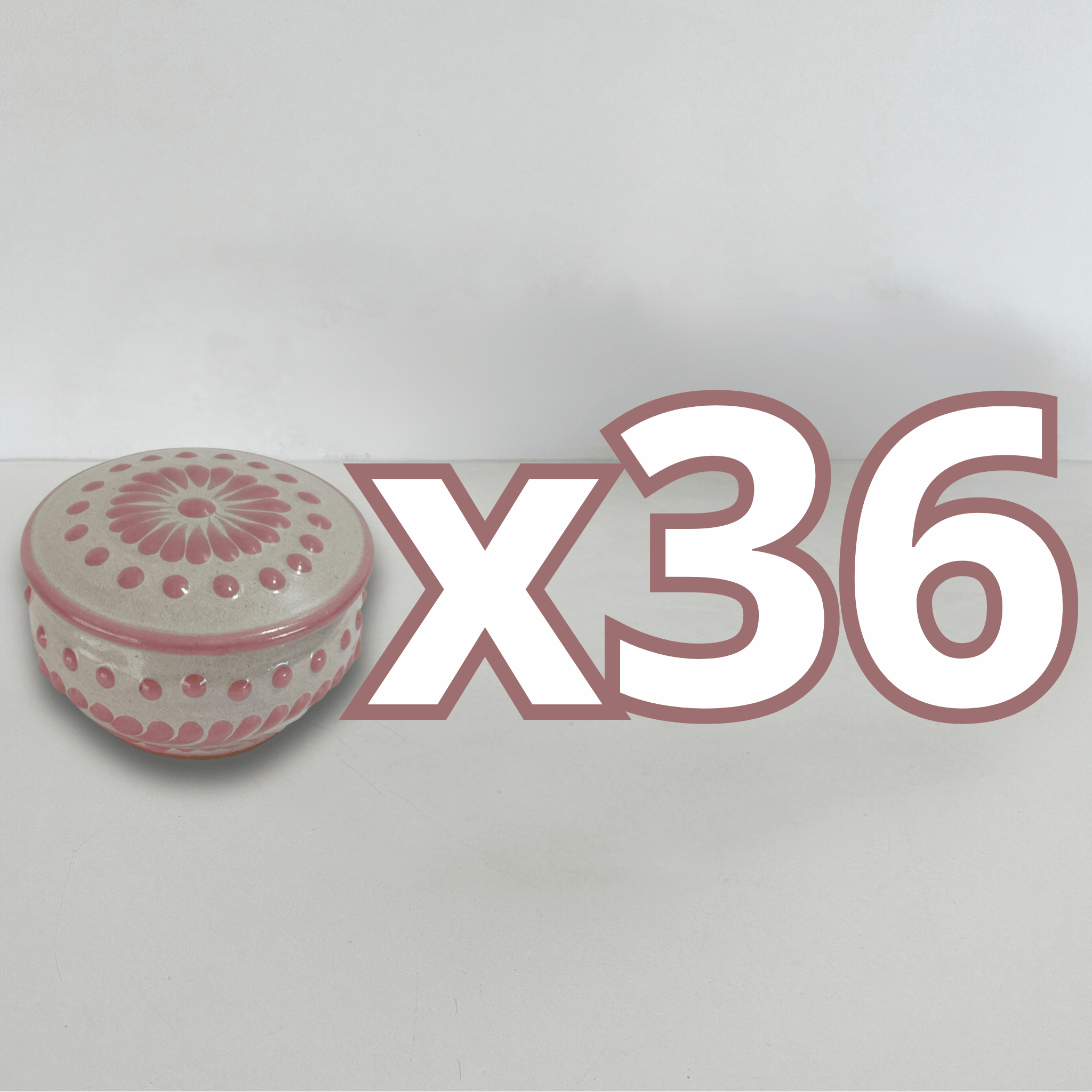 PAQUETE ALHAJERO TAPA PLANA NO PERSONALIZADO FONDO BLANCO DECORADO ROSA CENEFA