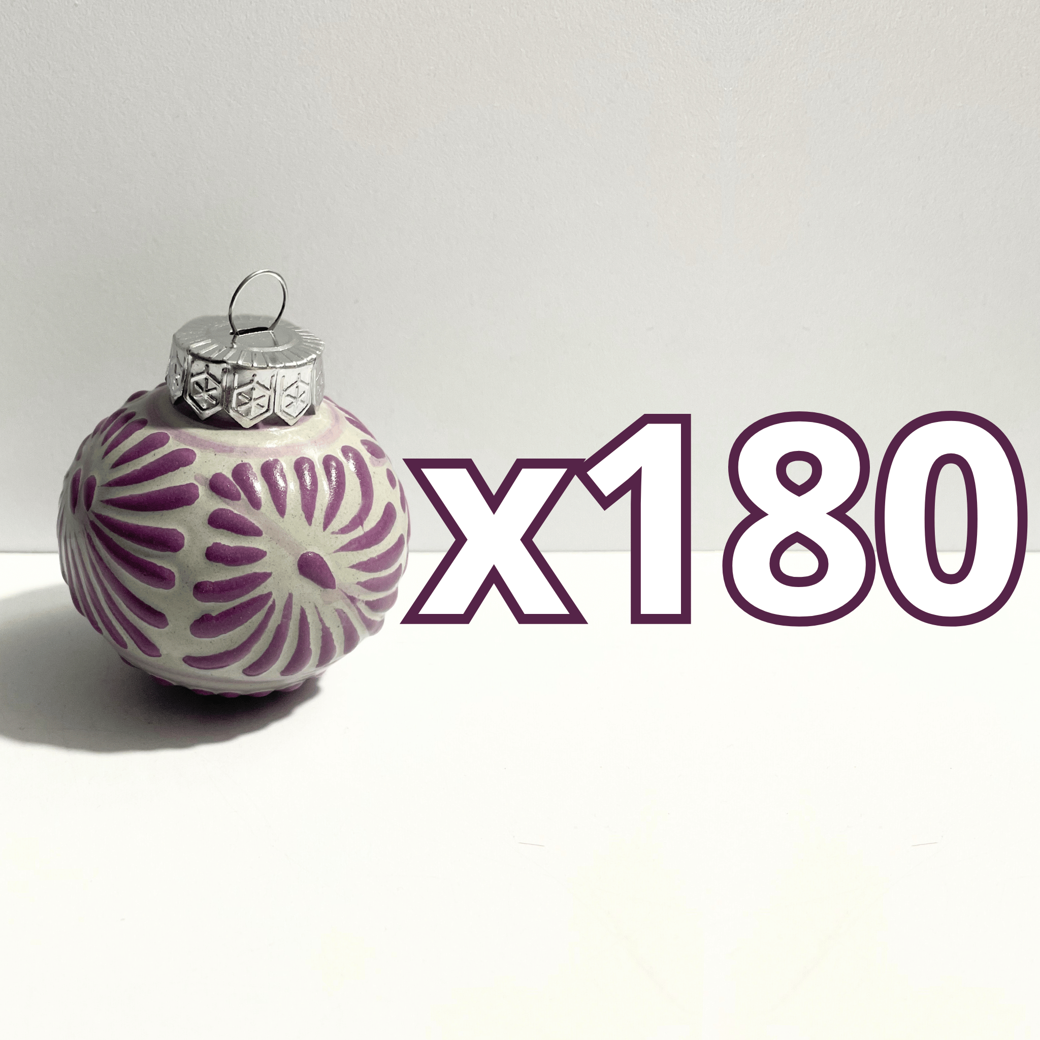 ESFERA NAVIDEÑA FONDO TRADICIONAL CENEFA MORADO