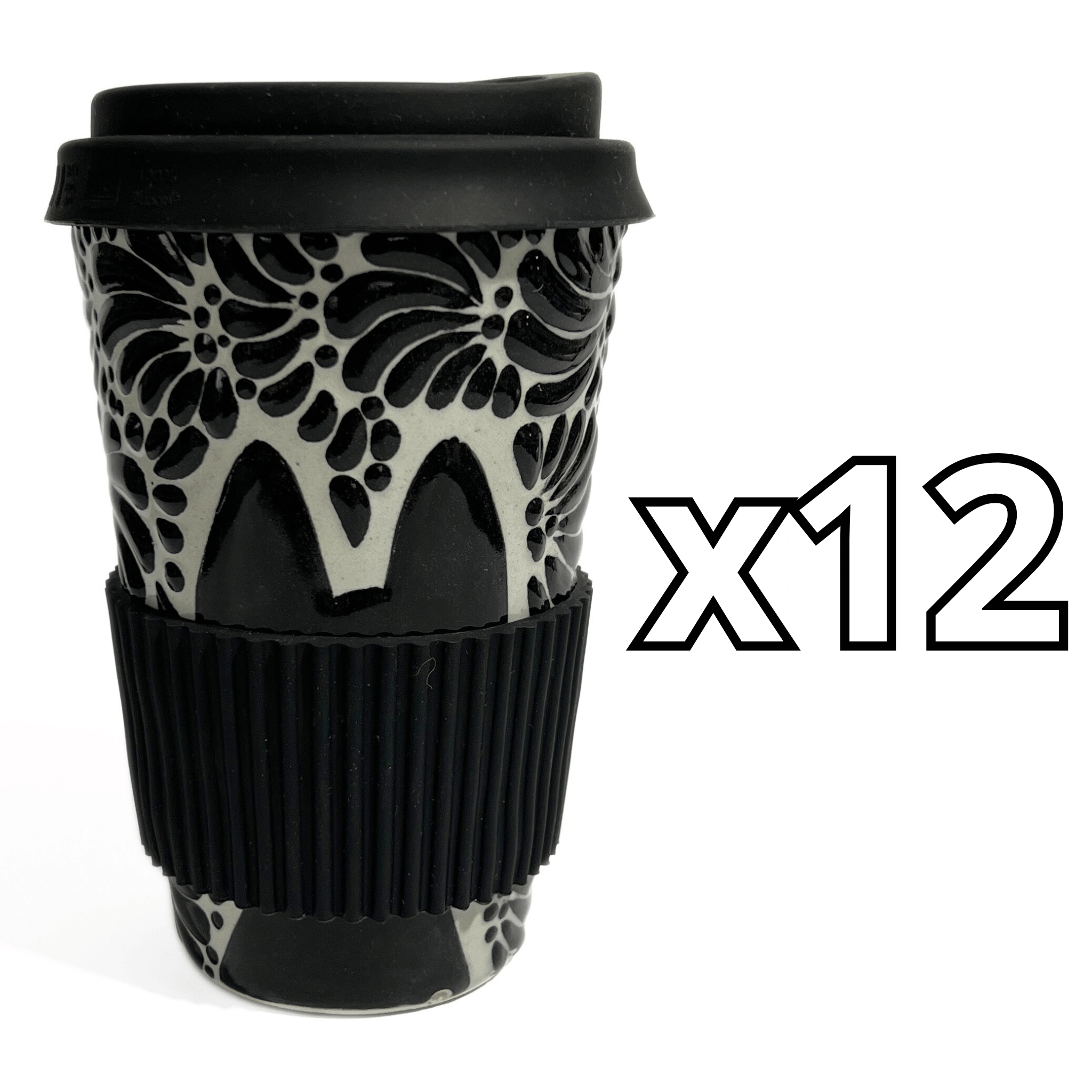 TERMO 15 CM SIN ASA FONDO TRADICIONAL MIK NEGRO GATO NEGRO