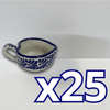 PAQUETE TAZA DE TÉ CORAZON FONDO TRADICIONAL MIK CENEFA AZUL COBALTO