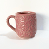 TAZA RECTA ESTANTAR FONDO ROSA DECORADO ROSA MIK