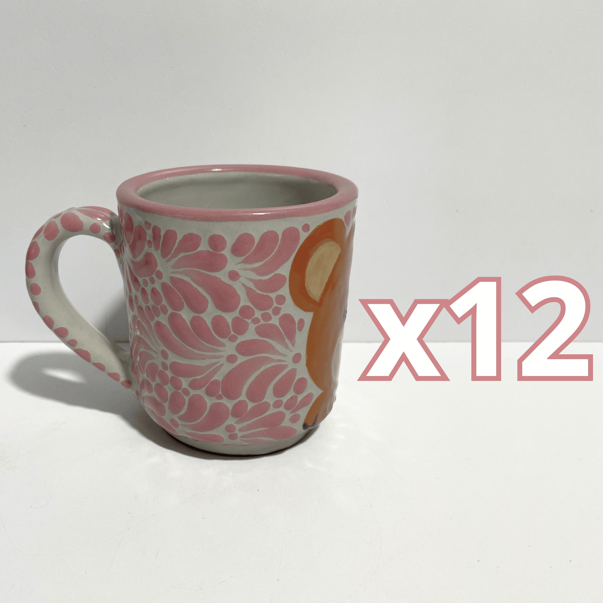 TAZA RECTA ESTANDAR FONDO TRADICIONAL MIK ROSA OSITO