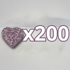 PAQUETE ALHAJERO CHICO FORMA DE CORAZON NO PERSONALIZADO FONDO BLANCO MIK MORADO