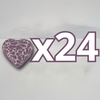 PAQUETE ALHAJERO CHICO FORMA DE CORAZON NO PERSONALIZADO FONDO BLANCO MIK MORADO