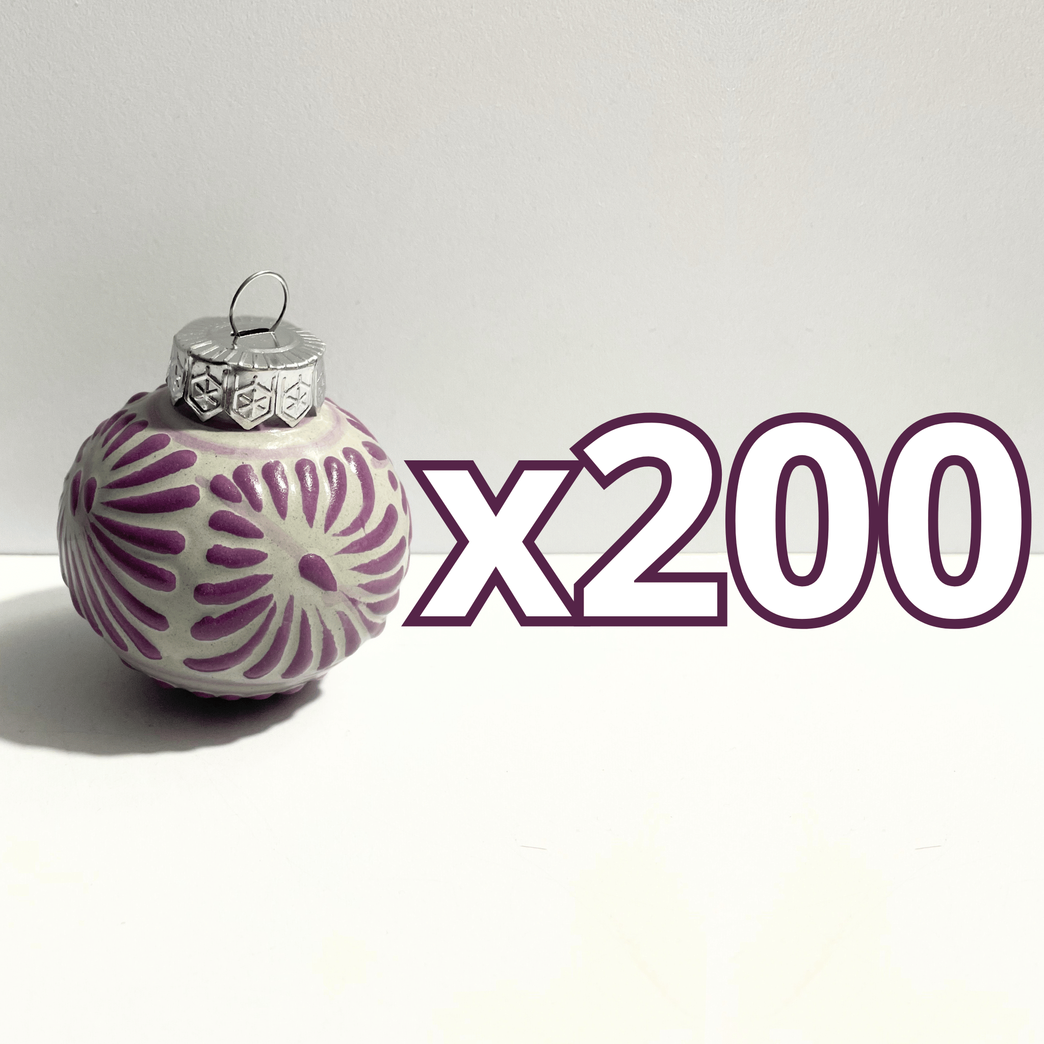 ESFERA NAVIDEÑA FONDO TRADICIONAL CENEFA MORADO