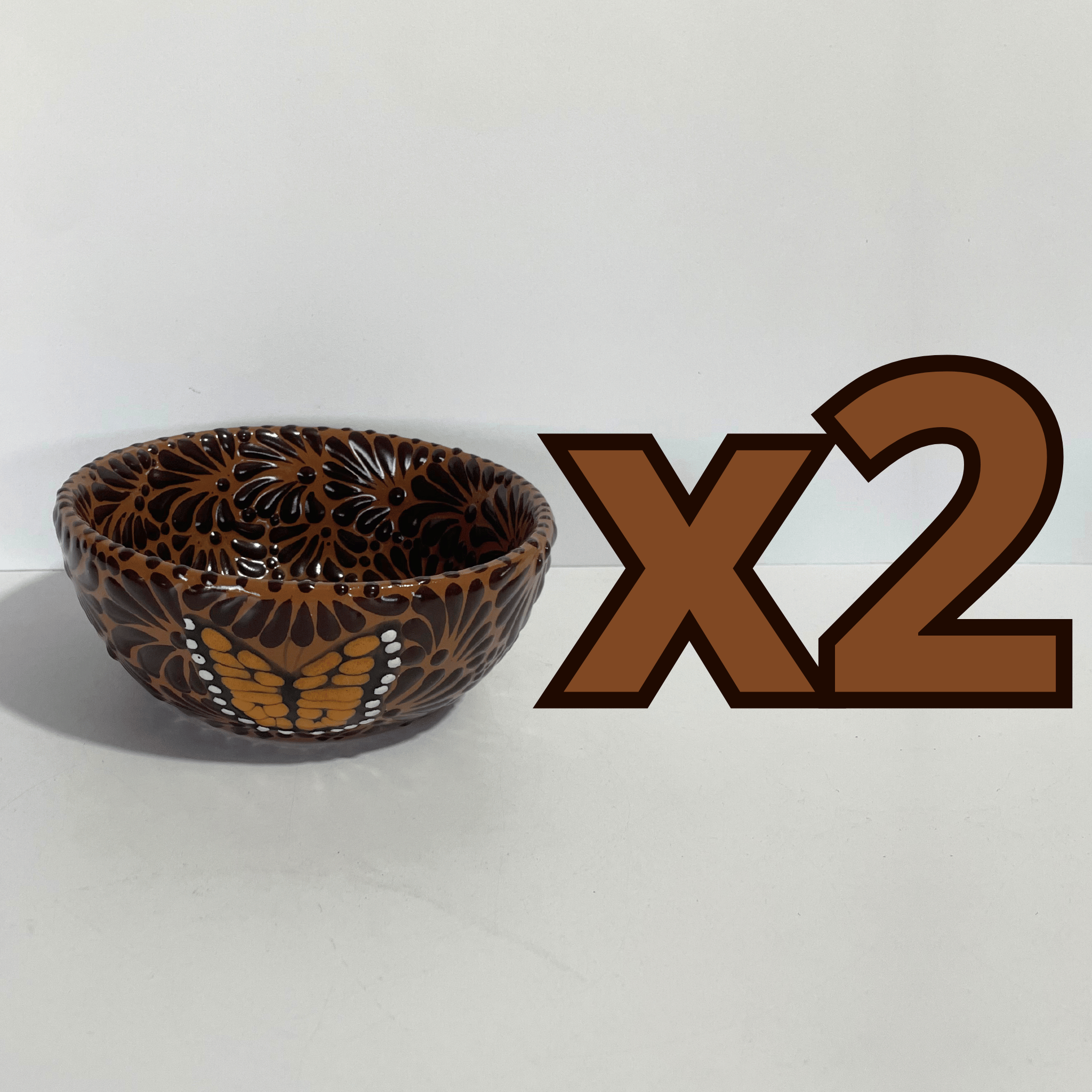 TAZON 15 CM FONDO CAFE MIK CAFE CHOCOLATE MARIPOSAS