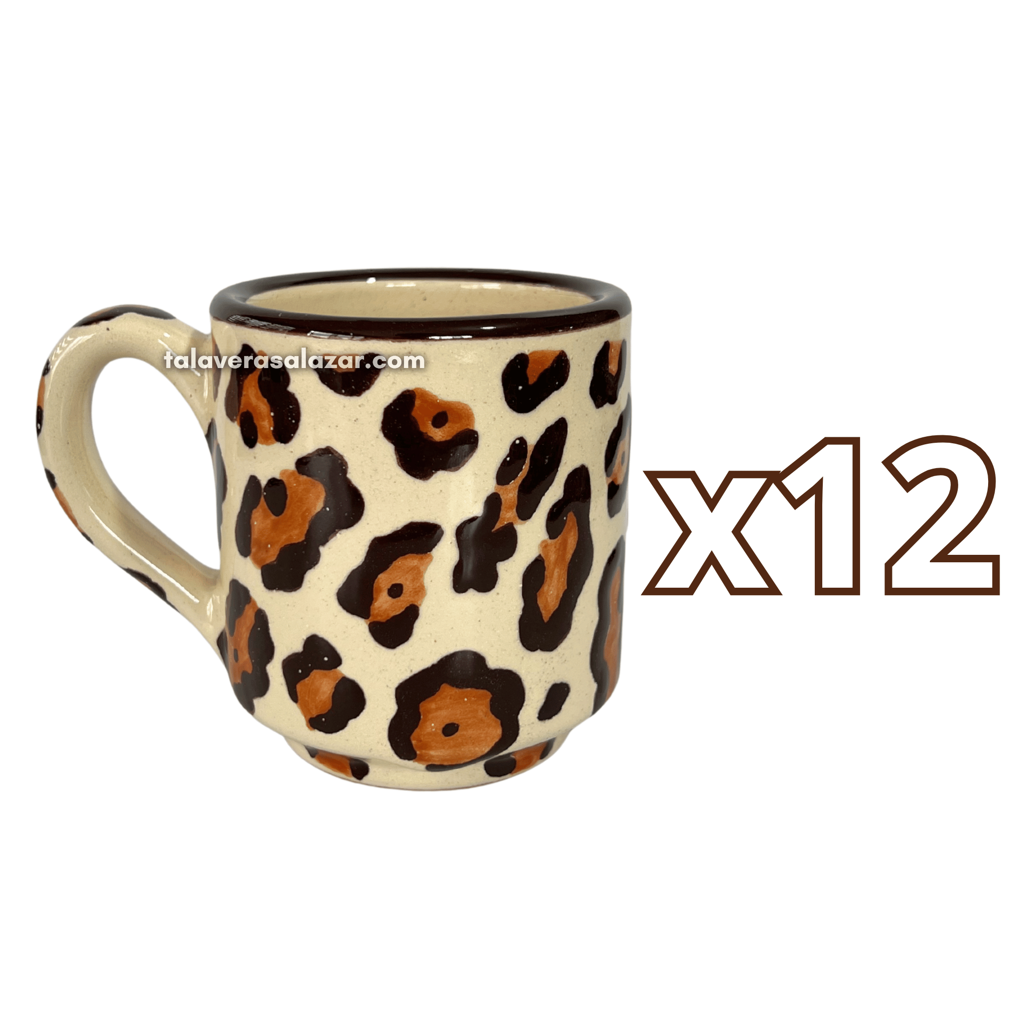 TAZA RECTA ESTANDAR DECORADO JAGUAR