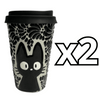 TERMO 15 CM SIN ASA FONDO TRADICIONAL MIK NEGRO GATO NEGRO