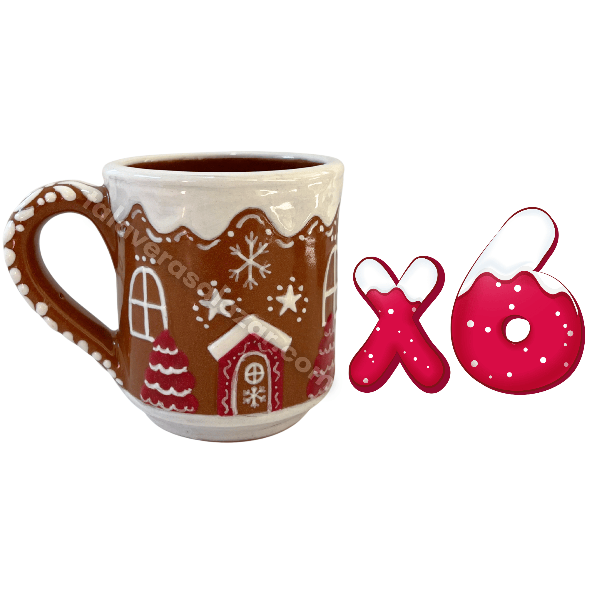 TAZA RECTA GALLETA DE JENGIBRE PINO ROJO