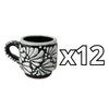 TAZA EXPRESO FONDO NEGRO MIK BLANCO
