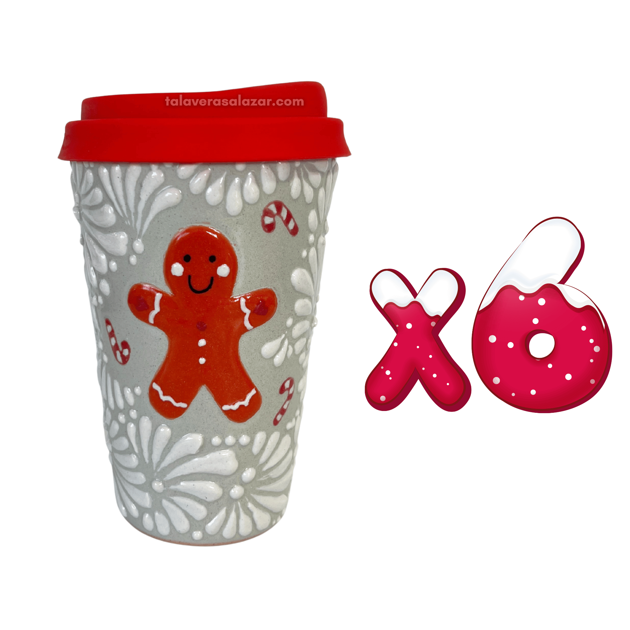 TERMO 15 CM SIN ASA FONDO TRADICIONAL MIK BLANCO MUÑECO DE JENGIBRE