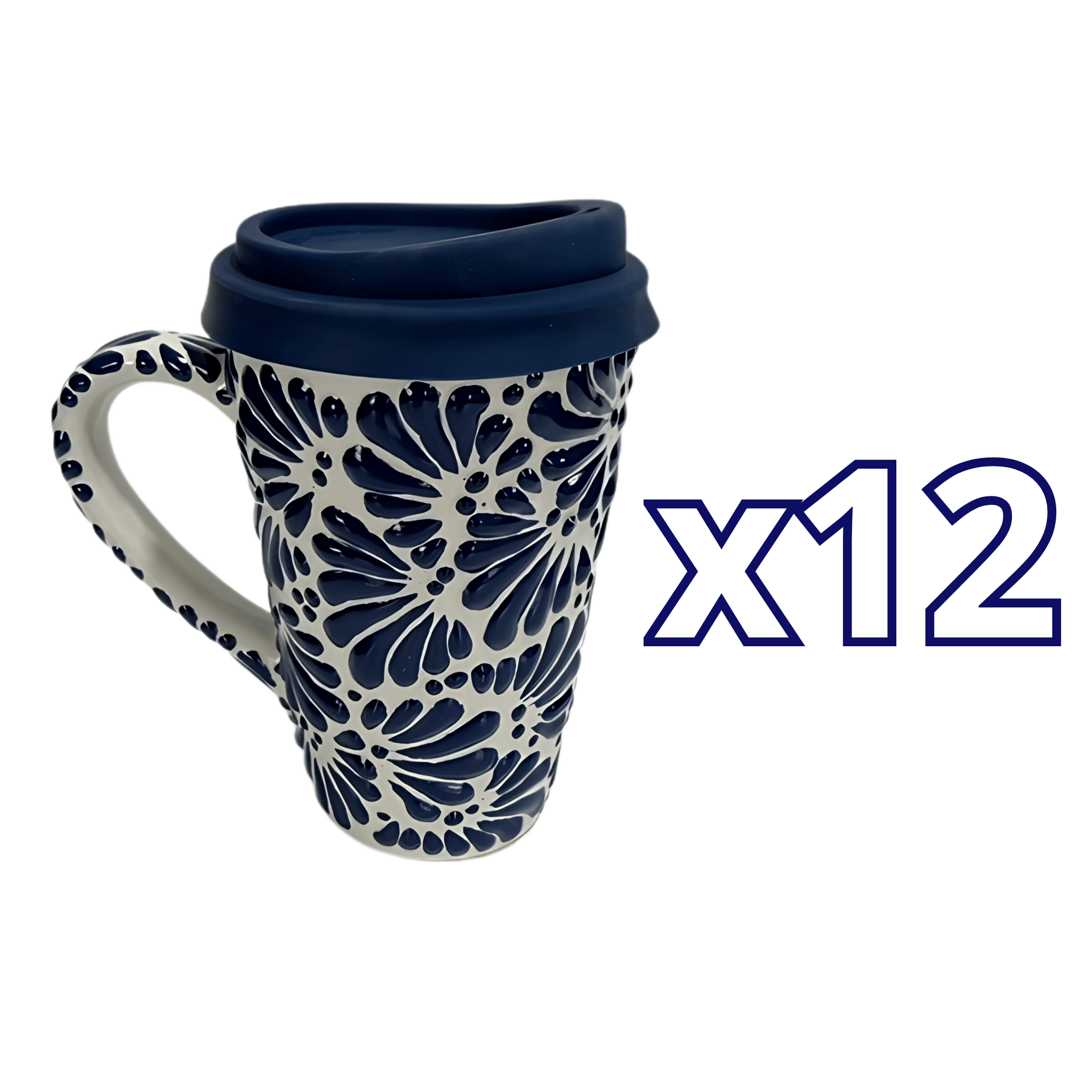 TERMO CON ASA 15 CM FONDO TRADICIONAL MIK AZUL COBALTO
