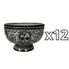 BASE FLORAL CALAVERA BLANCO Y NEGRO