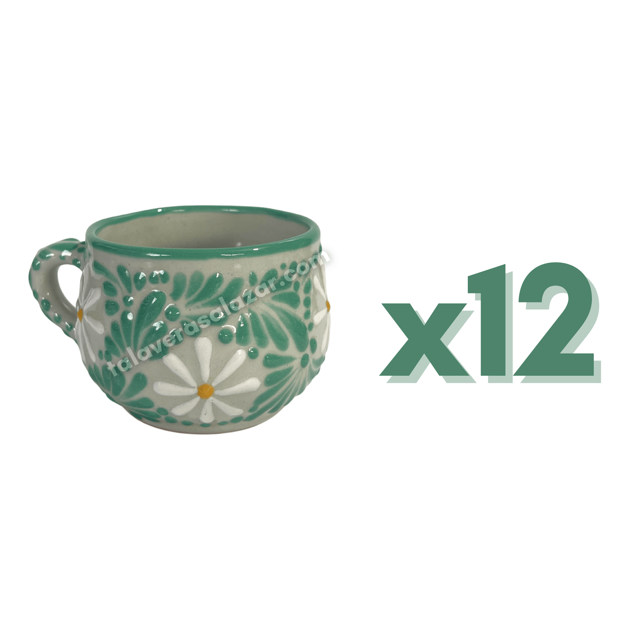 TAZA CHOCOLATERA MEDIANA FONDO TRADICIONAL MIK MENTA MARGARITAS