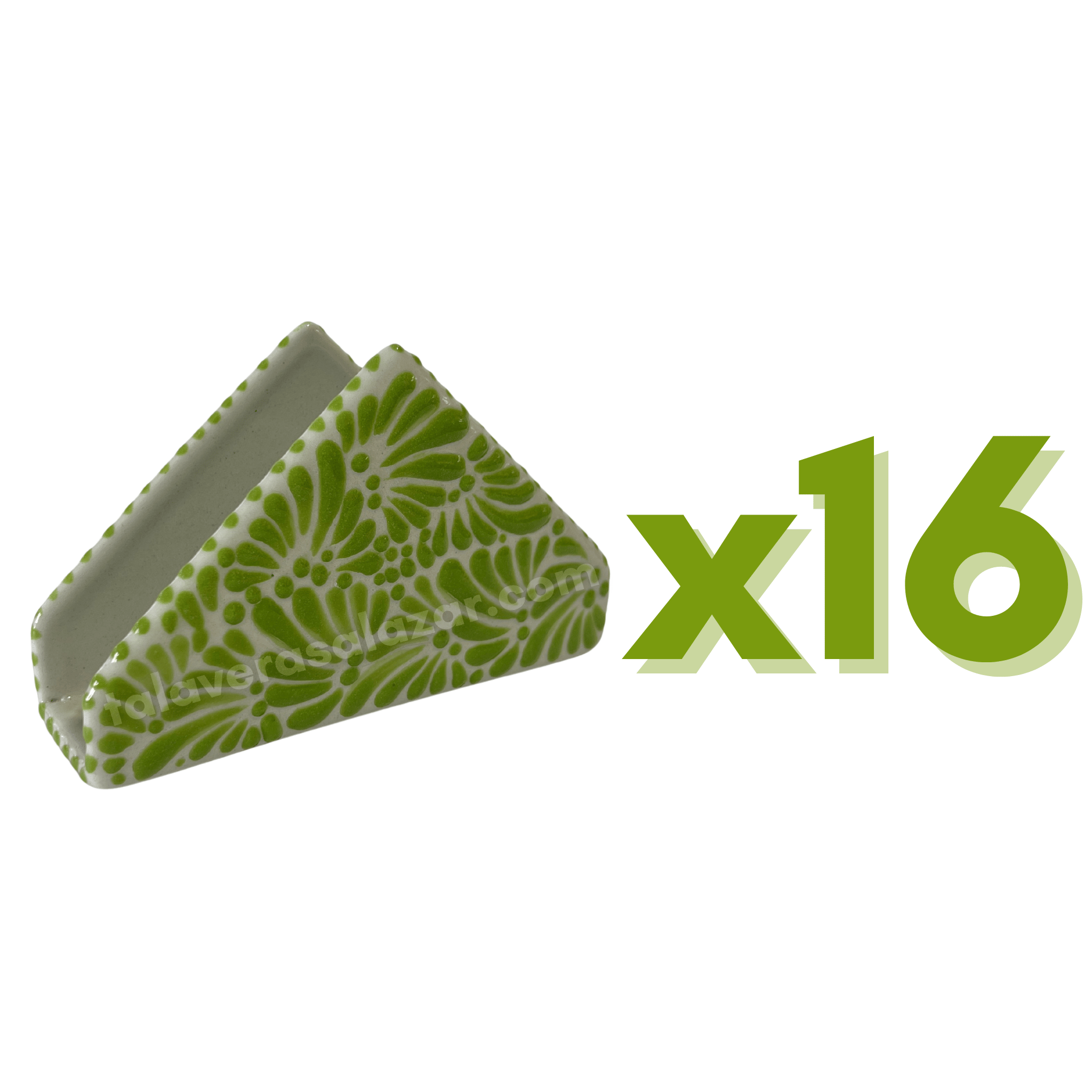 SERVILLETERO FONDO TRADICIONAL MIK VERDE LIMON