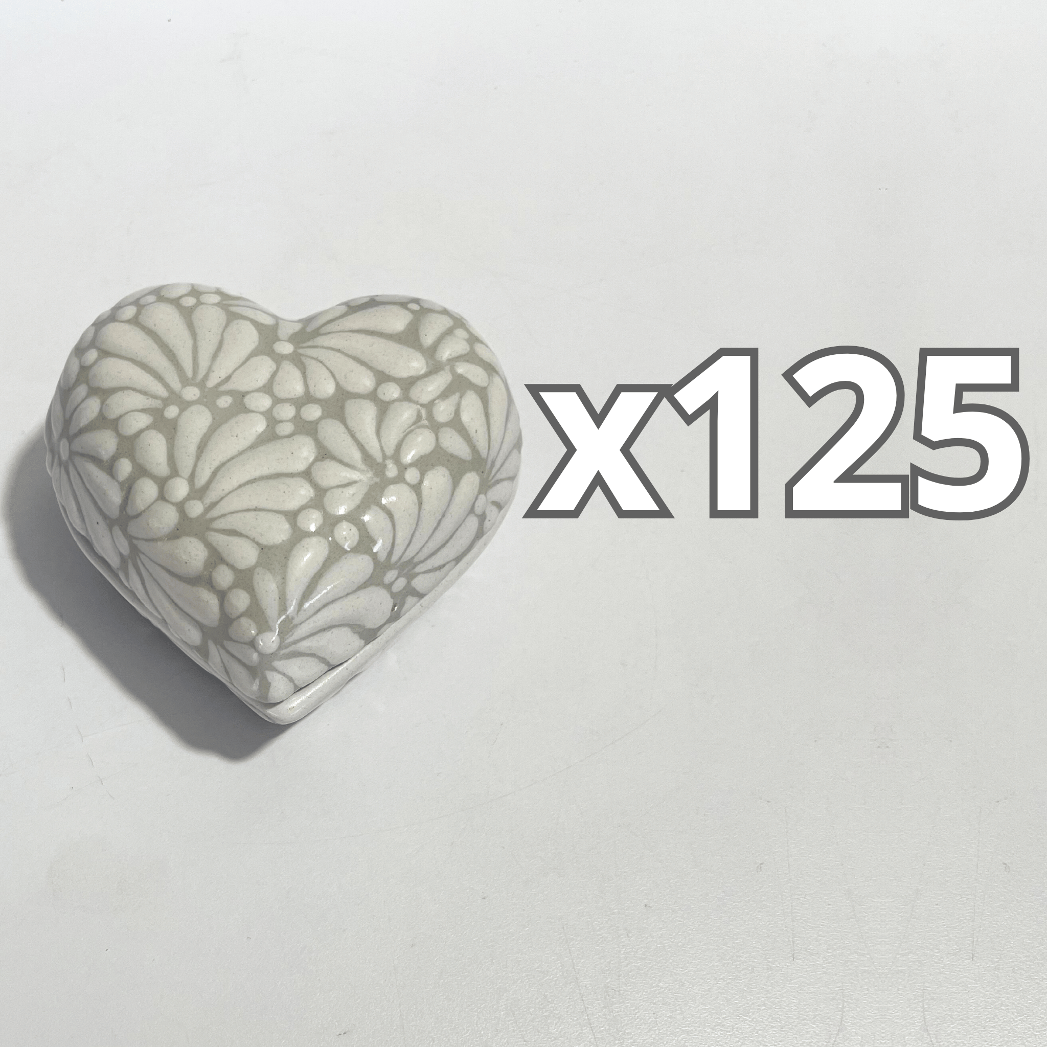 ALHAJERO GRANDE FORMA DE CORAZON FONDO TRADICIONAL MIK BLANCO