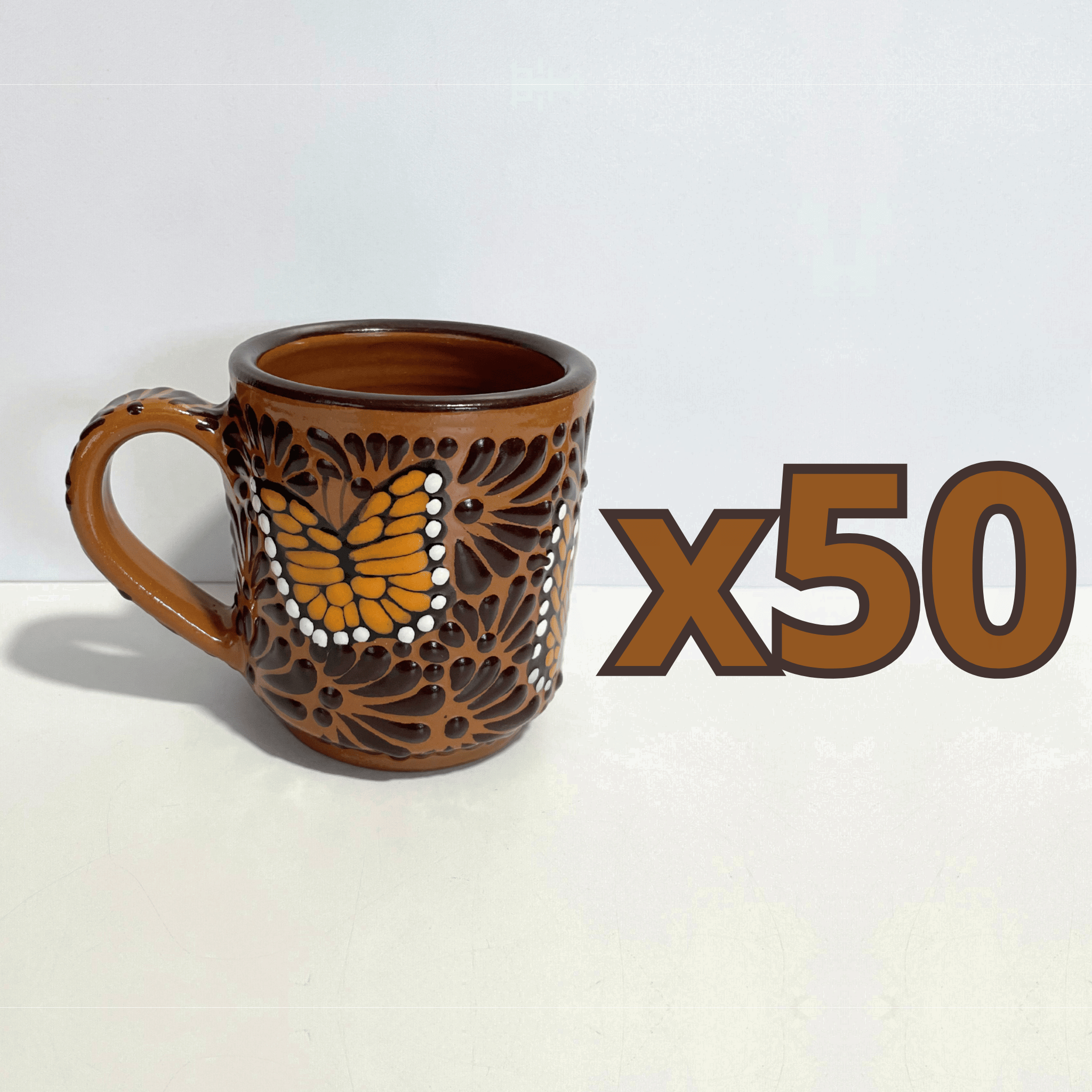 TAZA RECTA ESTANDAR FONDO CAFE MIK CAFE CHOCOLATE MARIPOSAS
