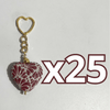 LLAVERO CORAZON 5 CM TRIDIMENSIONAL FONDO TRADICIONAL MIK VINO