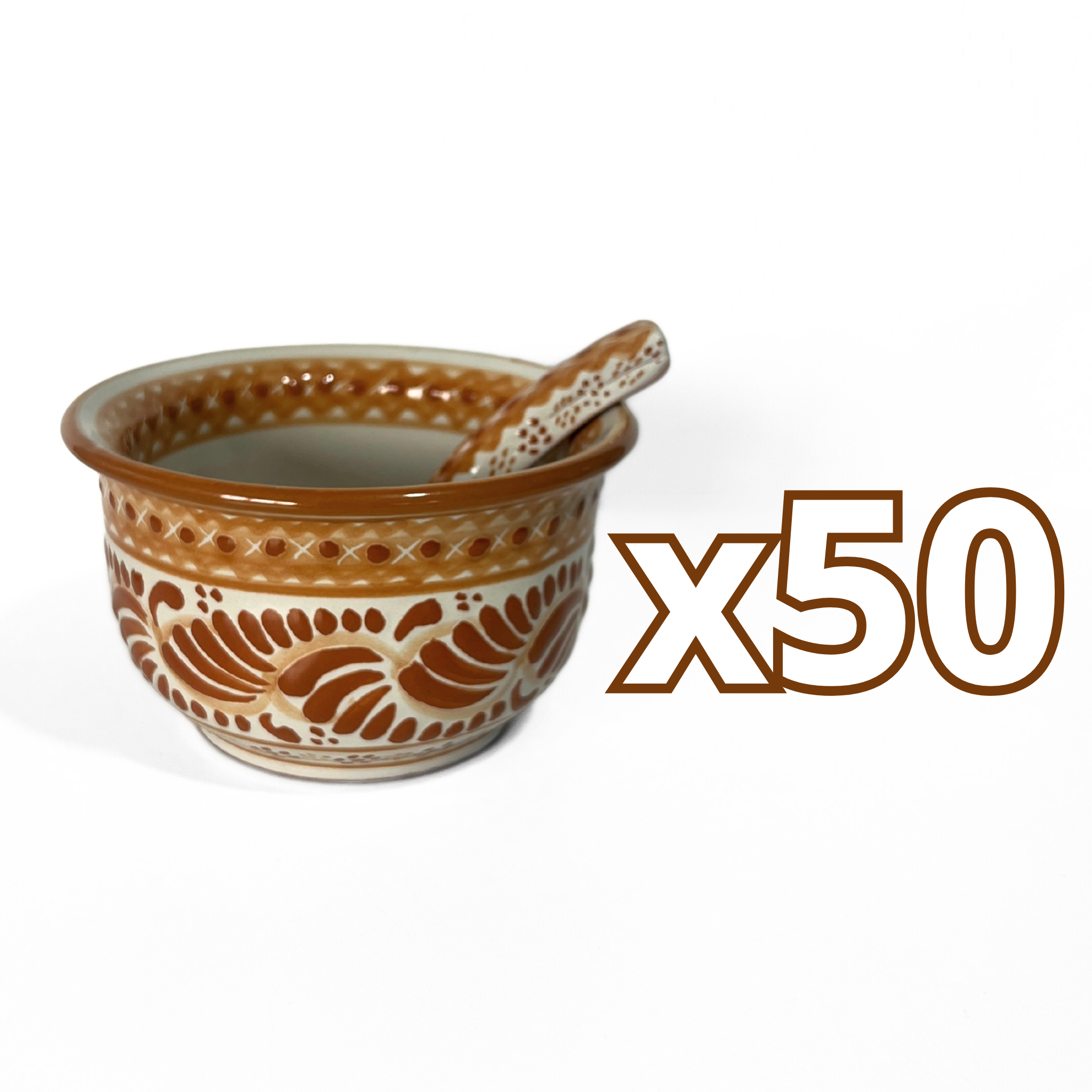 SALSERA FONDO TRADICIONAL CENEFA TERRACOTA FLOR AL CENTRO