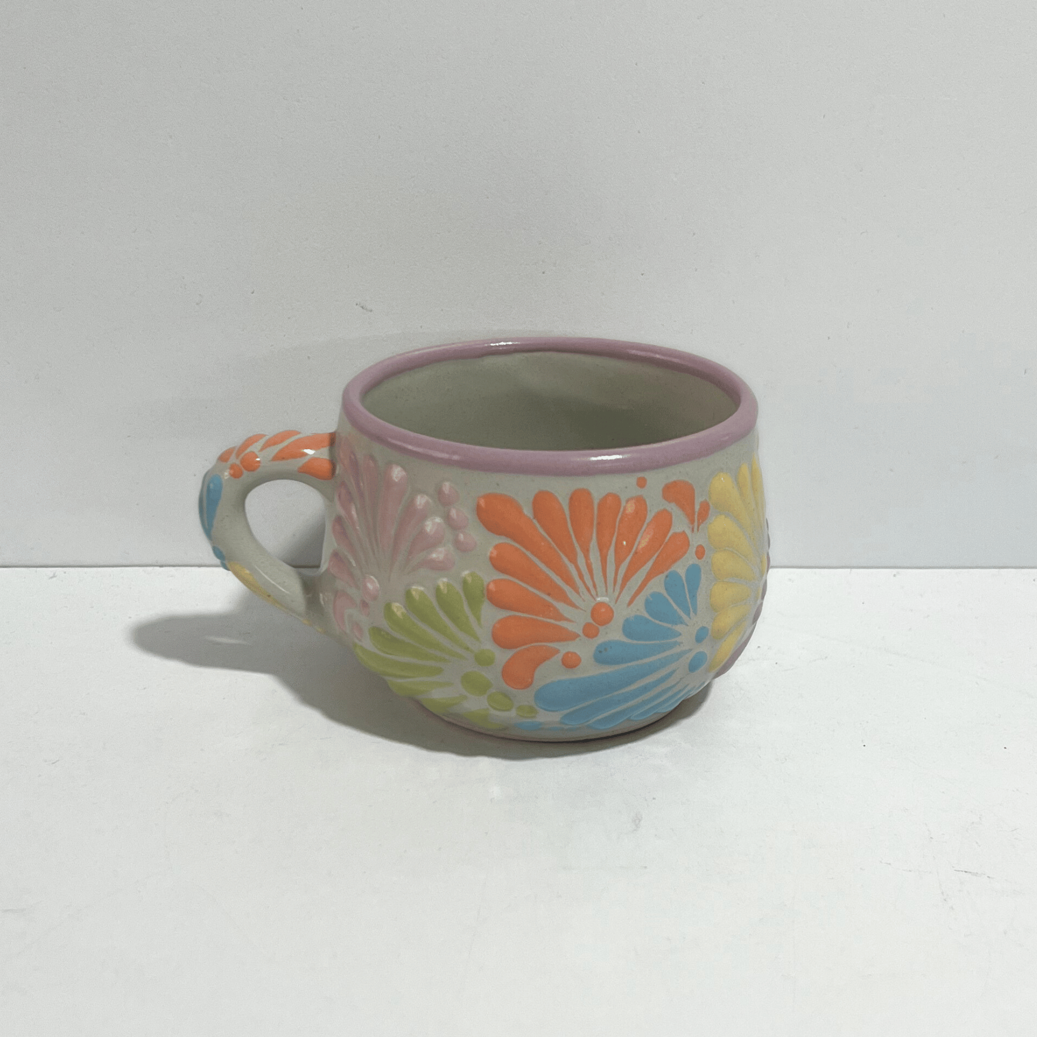 TAZA CHOCOLATERA MEDIANA MIK COLORES PASTEL