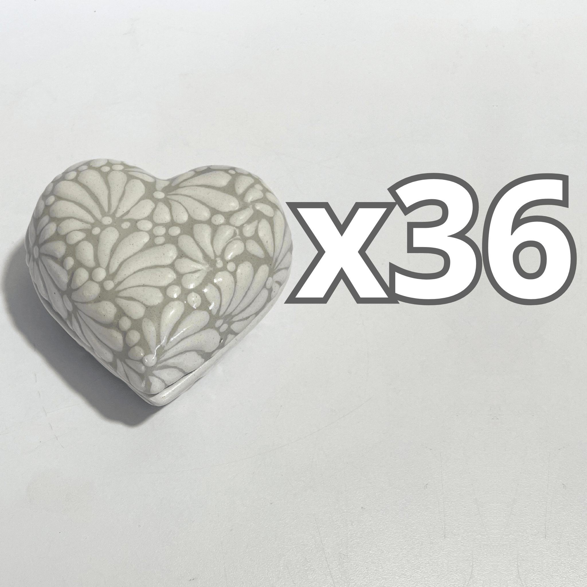 ALHAJERO GRANDE FORMA DE CORAZON FONDO TRADICIONAL MIK BLANCO