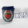 TERMO BOLITA FONDO BLANCO MIK AZUL COBALTO SAGRADO CORAZON