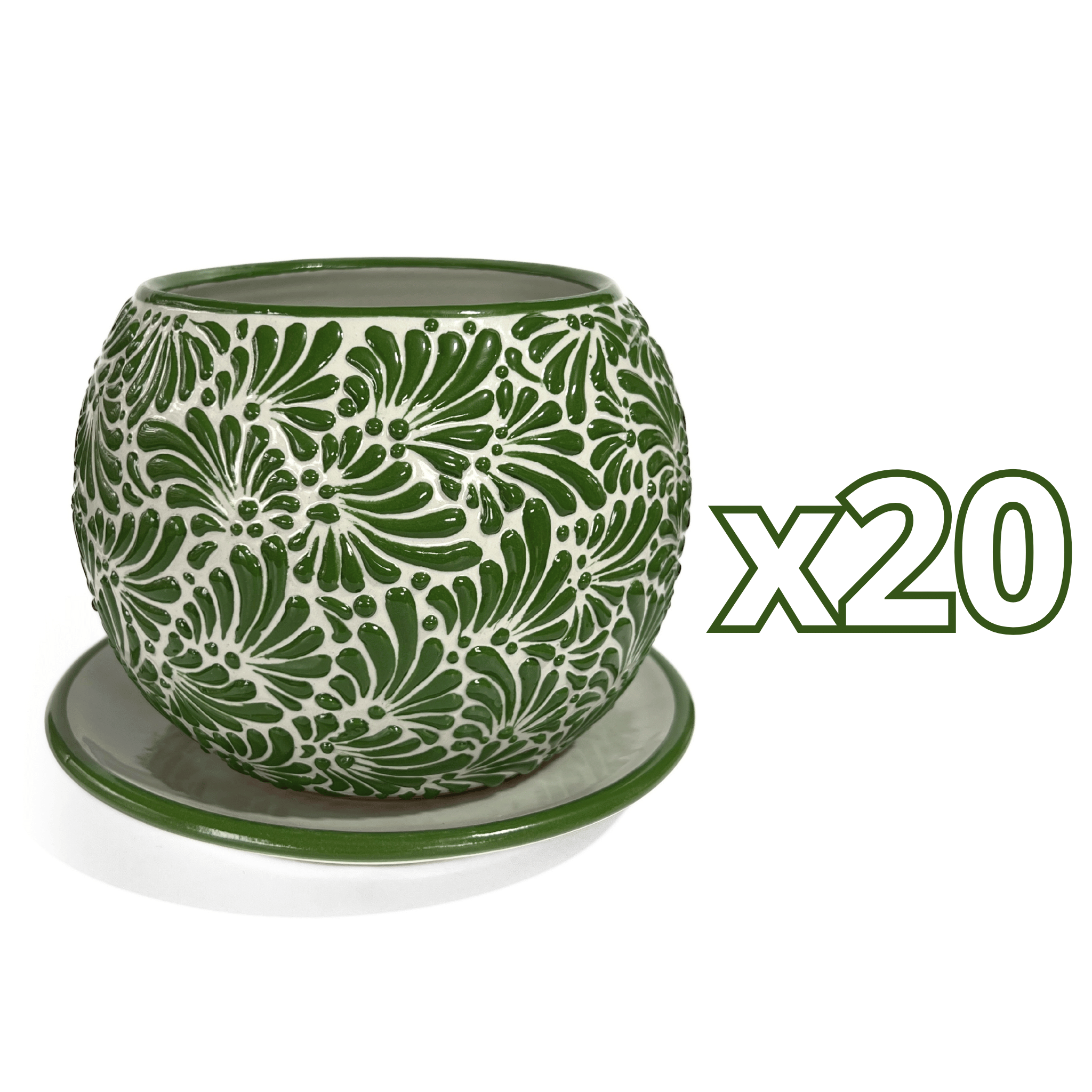 MACETA BULE 15 CM FONDO TRADICIONAL MIK VERDE BANDERA