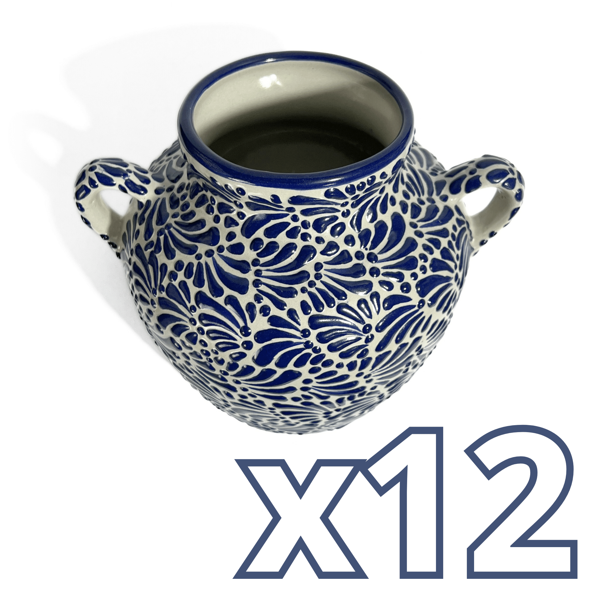 MACETA CUBANA MEDIANA FONDO TRADICIONAL MIK AZUL COBALTO