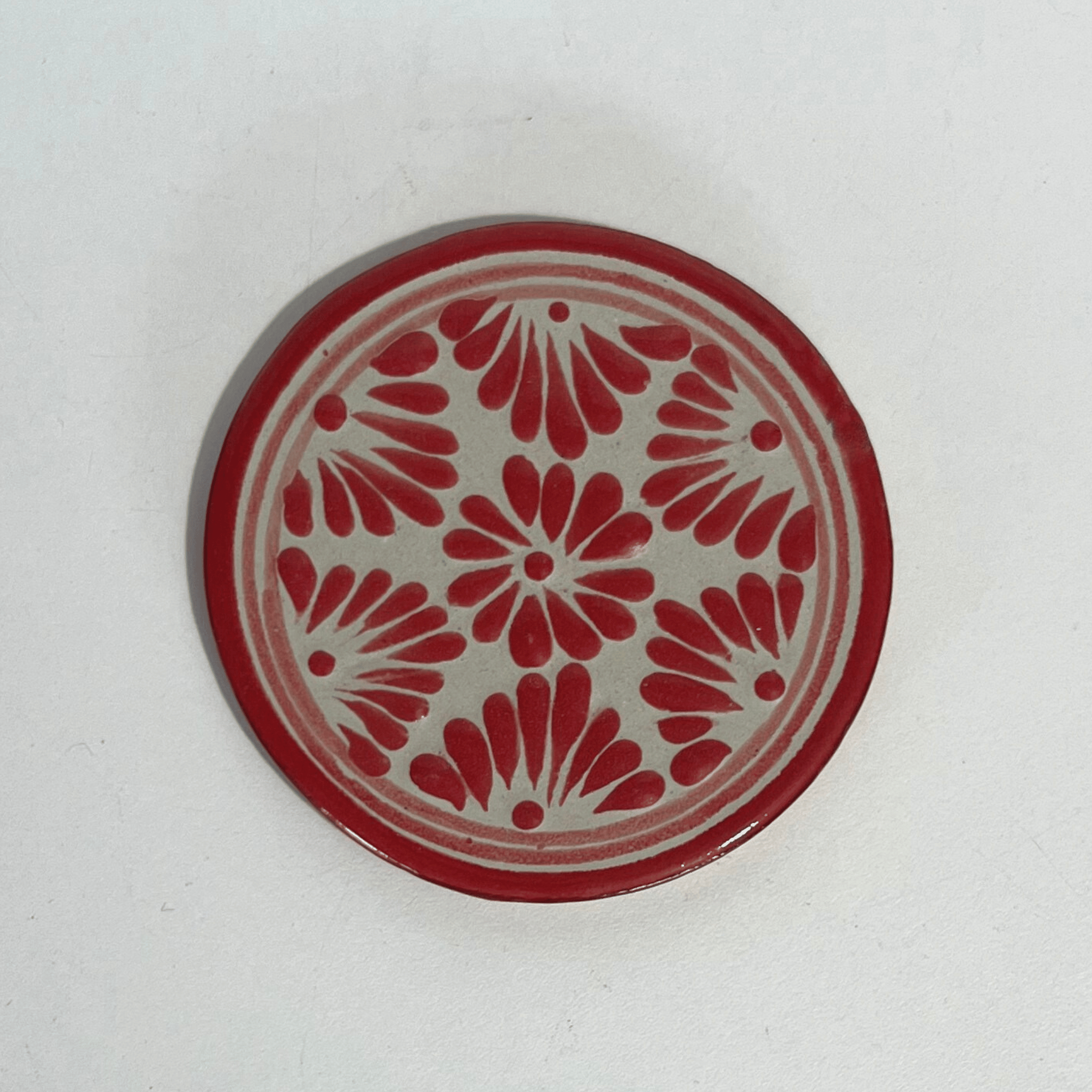 PORTA VASO FONDO TRADICIONAL CENEFA ROJO