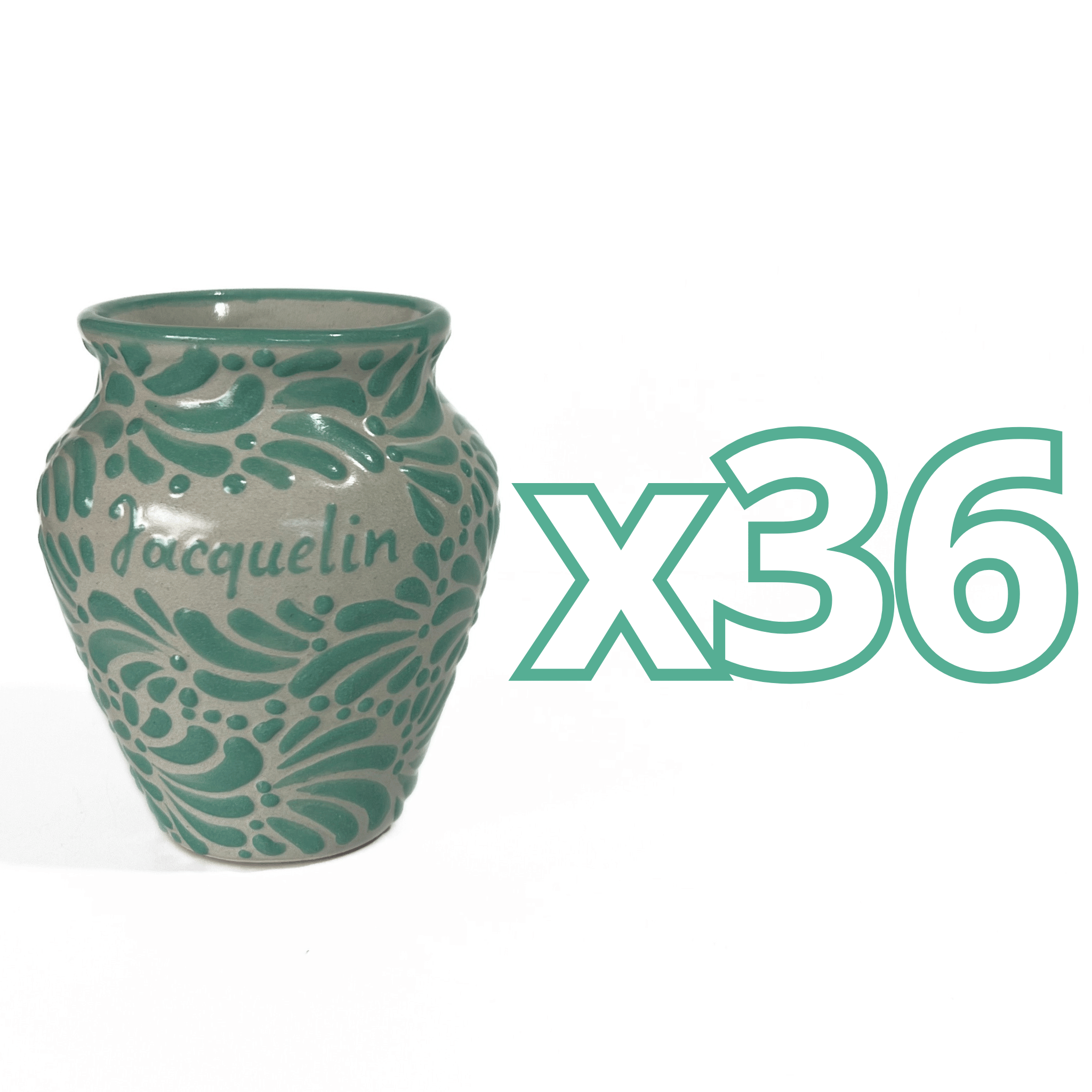 CANTARITO PERSONALIZADO FONDO TRADICIONAL MIK MENTA COBALTO NOMBRE