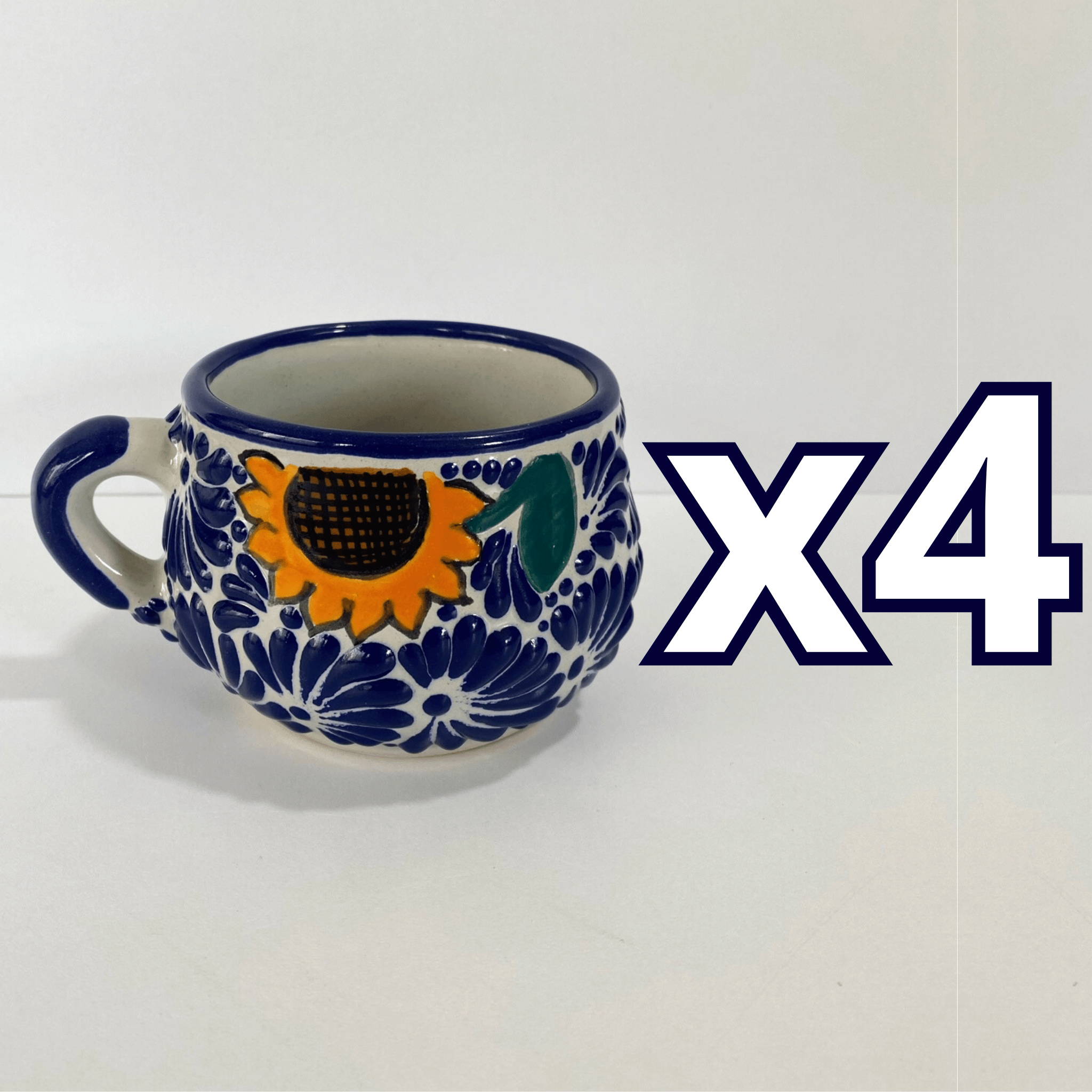 TAZA CHOCOLATERA MEDIANA VERSION GIRASOL ESTILO MIK