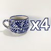 TAZA CHOCOLATERA MEDIANA FONDO TRADICIONAL MIK AZUL COBALTO