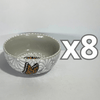 TAZON 15 CM FONDO TRADICIONAL MIK BLANCO MARIPOSAS
