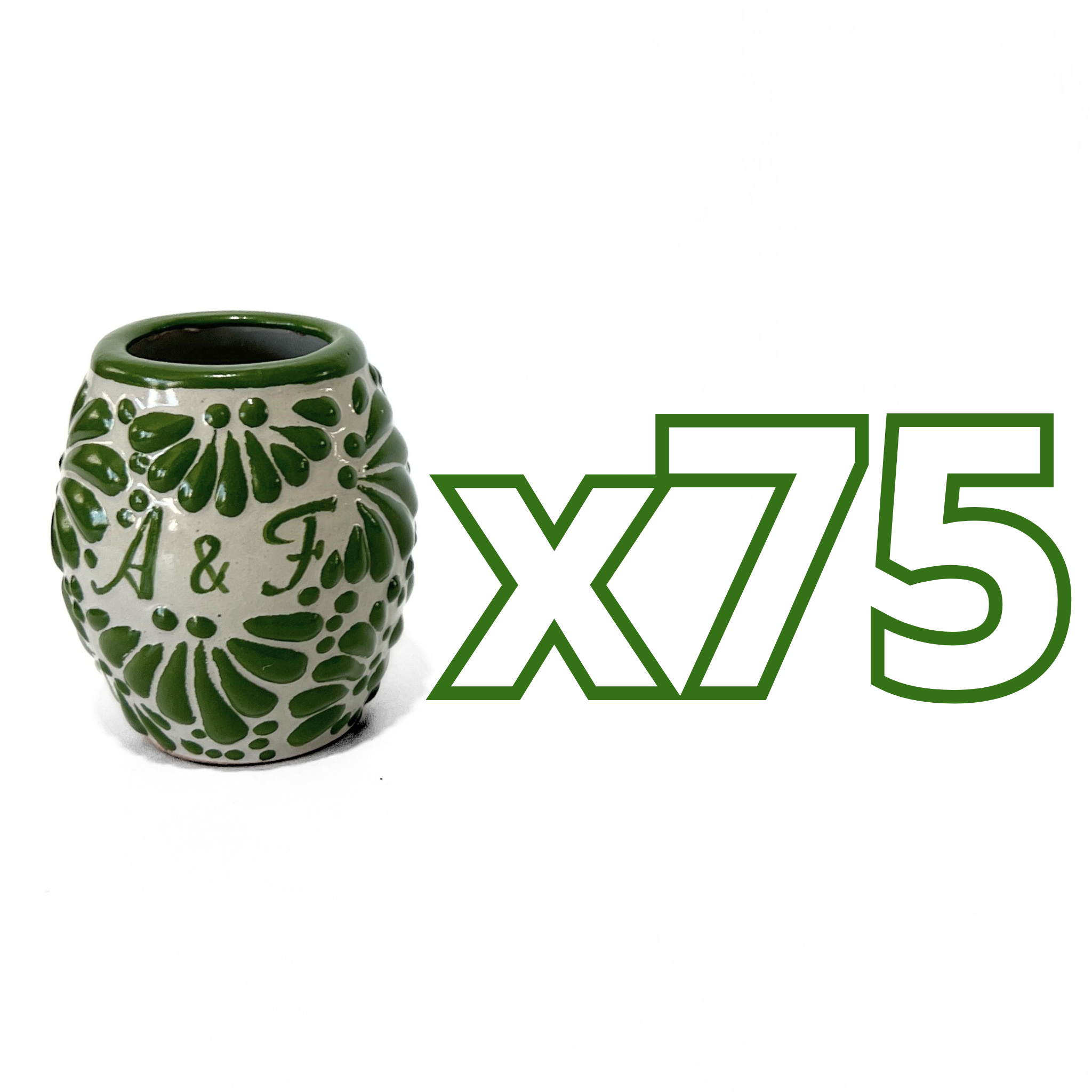TEQUILERO BARRIL 8 CARACTERES FONDO TRADICIONAL MIK VERDE BANDERA INICIALES