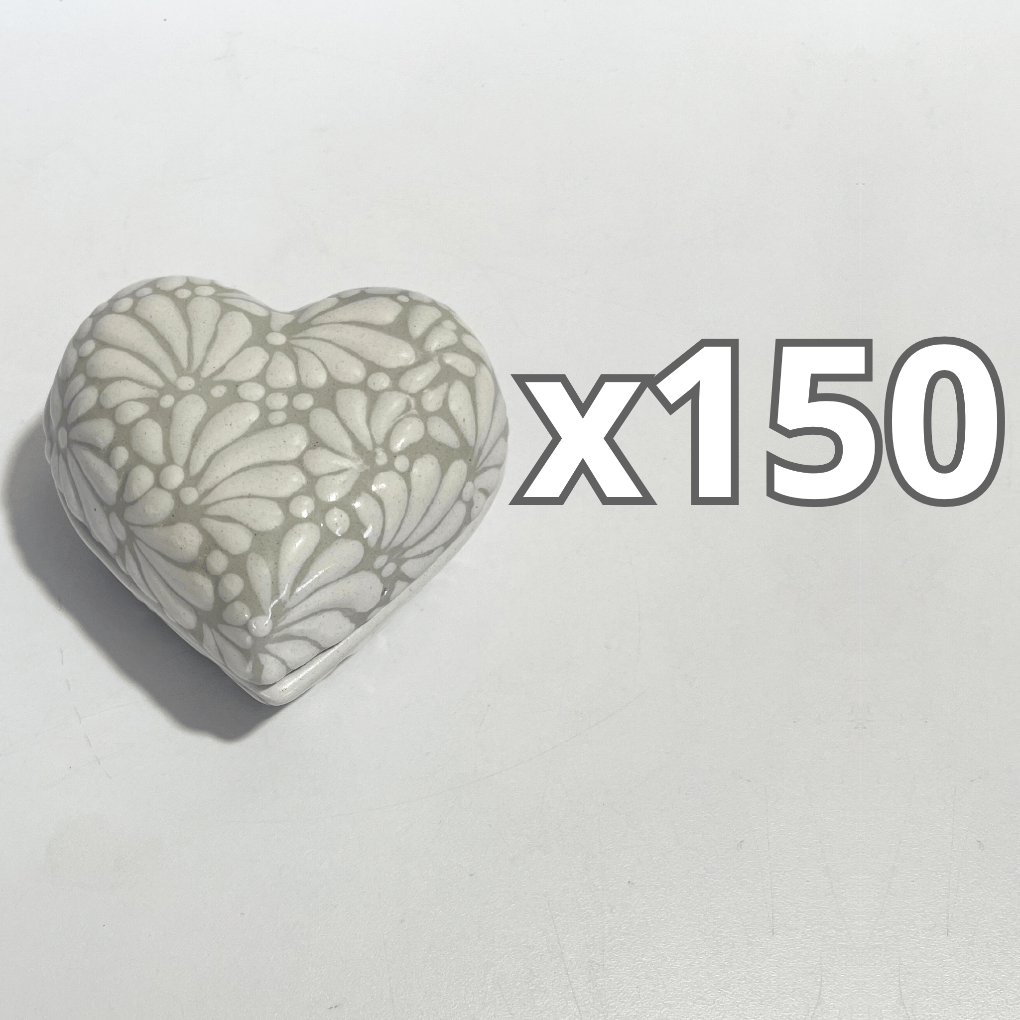 ALHAJERO GRANDE FORMA DE CORAZON FONDO TRADICIONAL MIK BLANCO