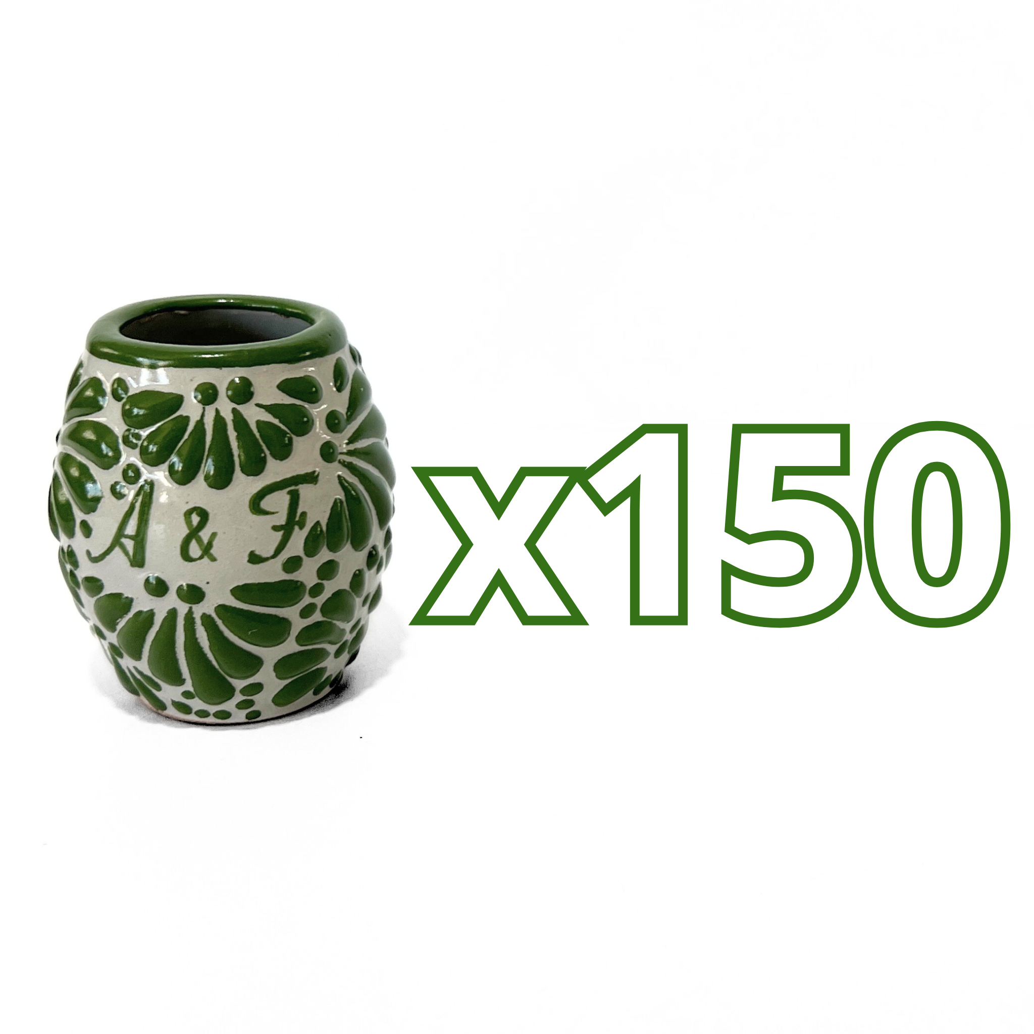 TEQUILERO BARRIL 8 CARACTERES FONDO TRADICIONAL MIK VERDE BANDERA INICIALES