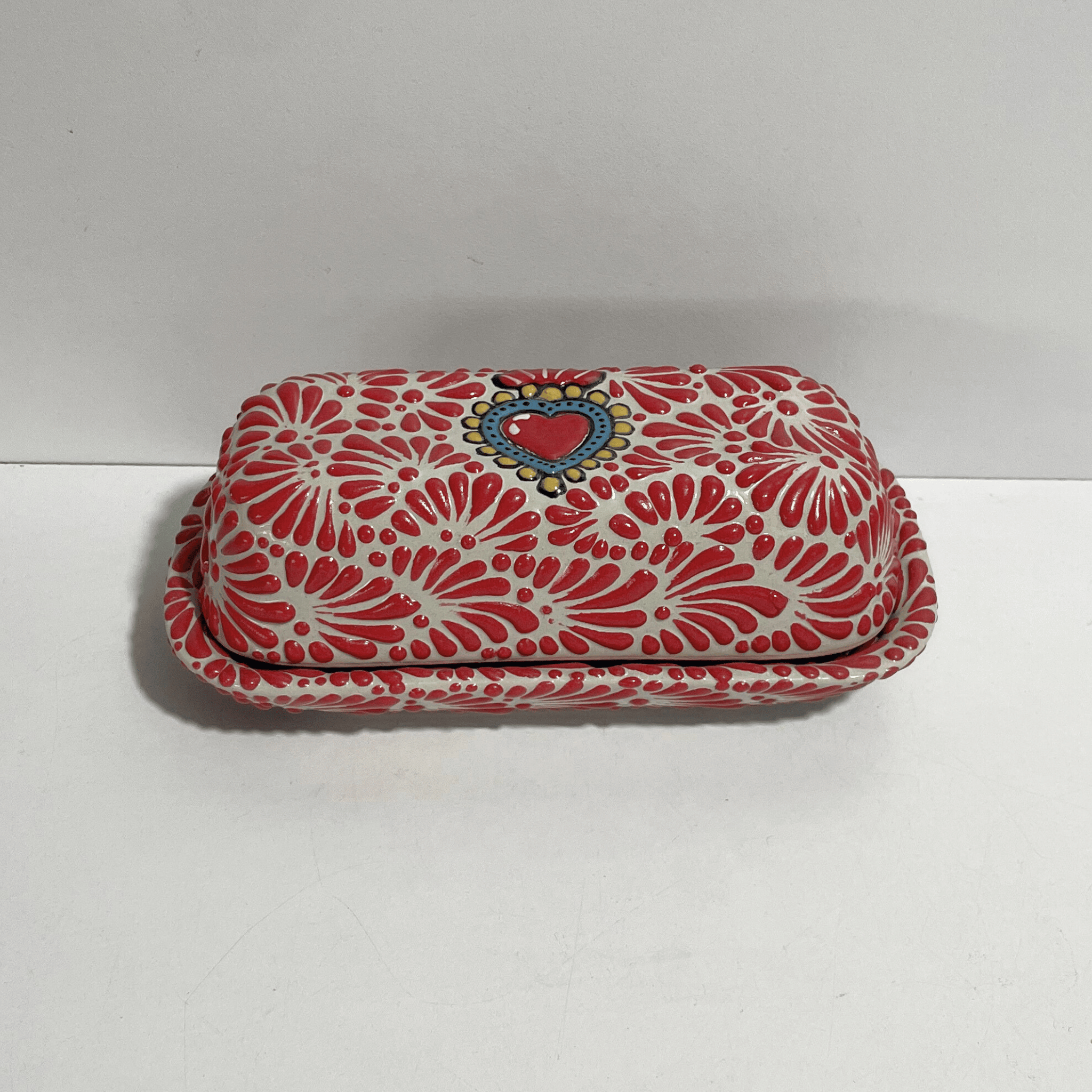 MANTEQUILLERA FONDO TRADICIONAL MIK ROJO SAGRADO CORAZON