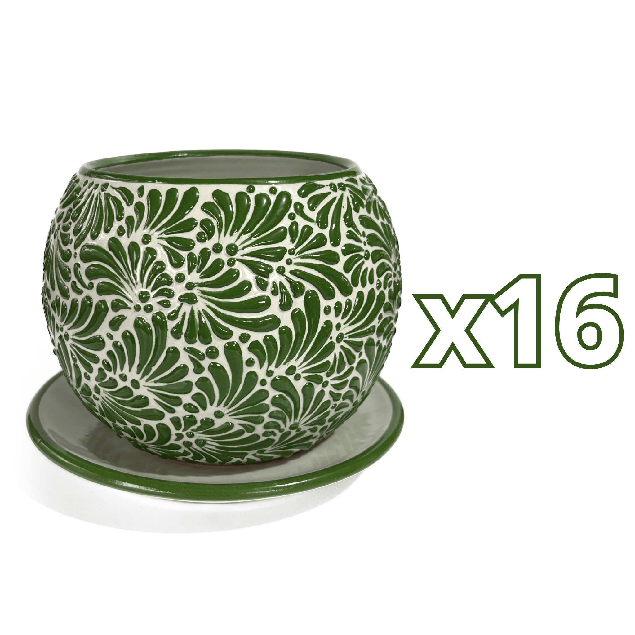 MACETA BULE 15 CM FONDO TRADICIONAL MIK VERDE BANDERA