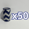 TEQUILERO NO PERSONALIZADO FONDO TRADICIONAL DECORADO ZIG ZAG AZUL COBALTO