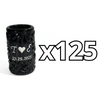 TEQUILERO PERSONALIZADO MIK SUPER BLACK INICIALES Y FECHA CON CORAZON