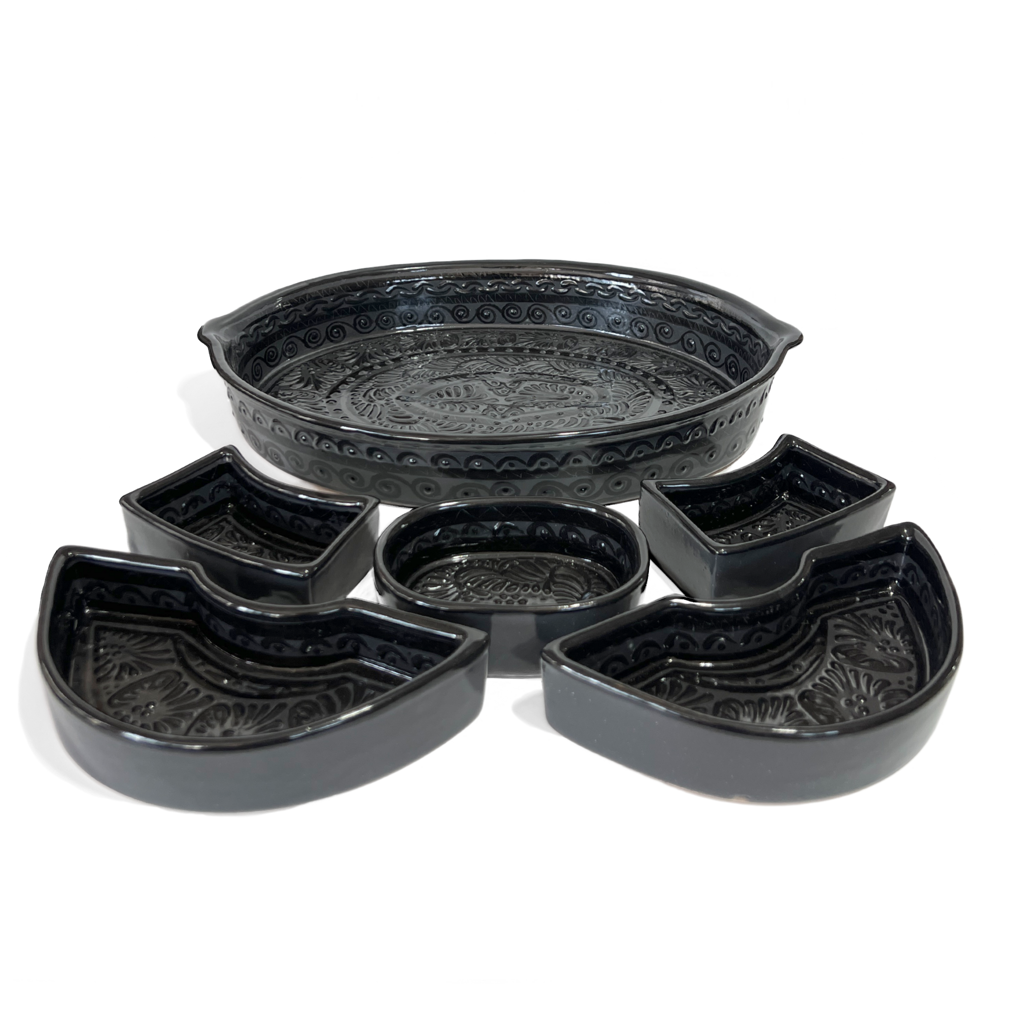 BOTANERO OVALADO CENEFA SUPER BLACK