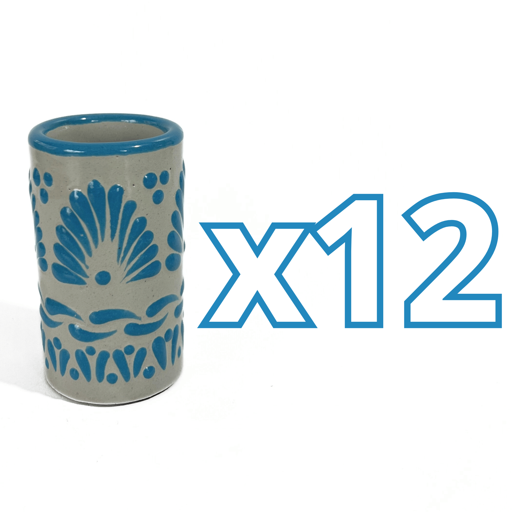TEQUILERO NO PERSONALIZADO FONDO BABY BLUE CENEFA ABANICO AZUL TURQUESA