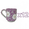 TAZA RECTA ESTANDAR FONDO TRADICIONAL MIK MORADO MARGARITAS