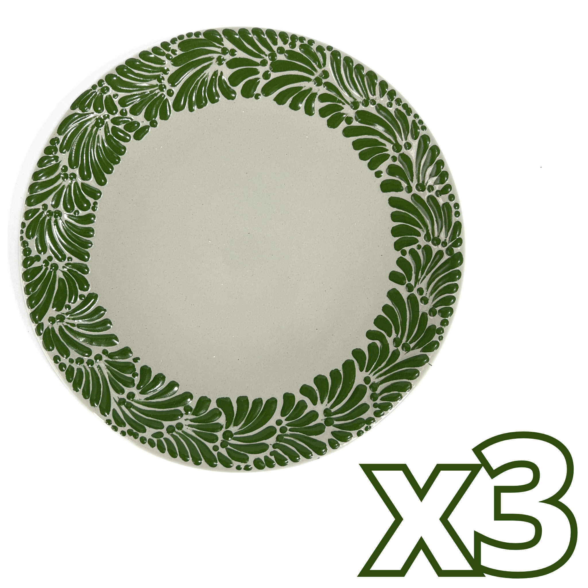 PLATO PLANO FONDO TRADICIONAL MIK CENEFA VERDE BANDERA