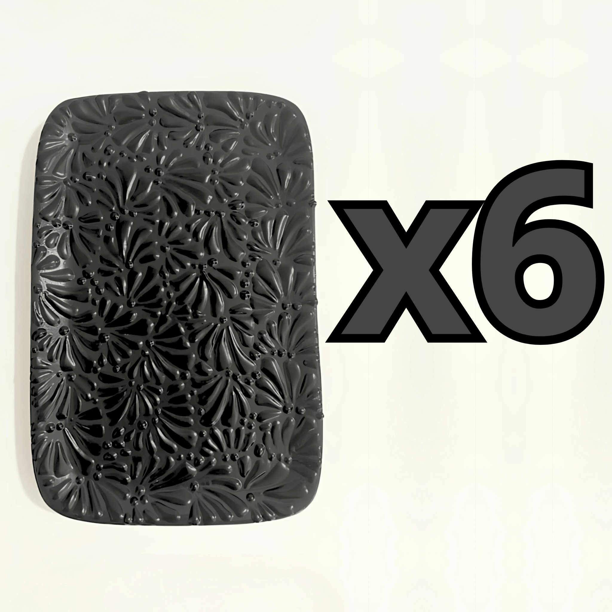CHAROLA RECTANGULAR PLANA SUPER BLACK MIK
