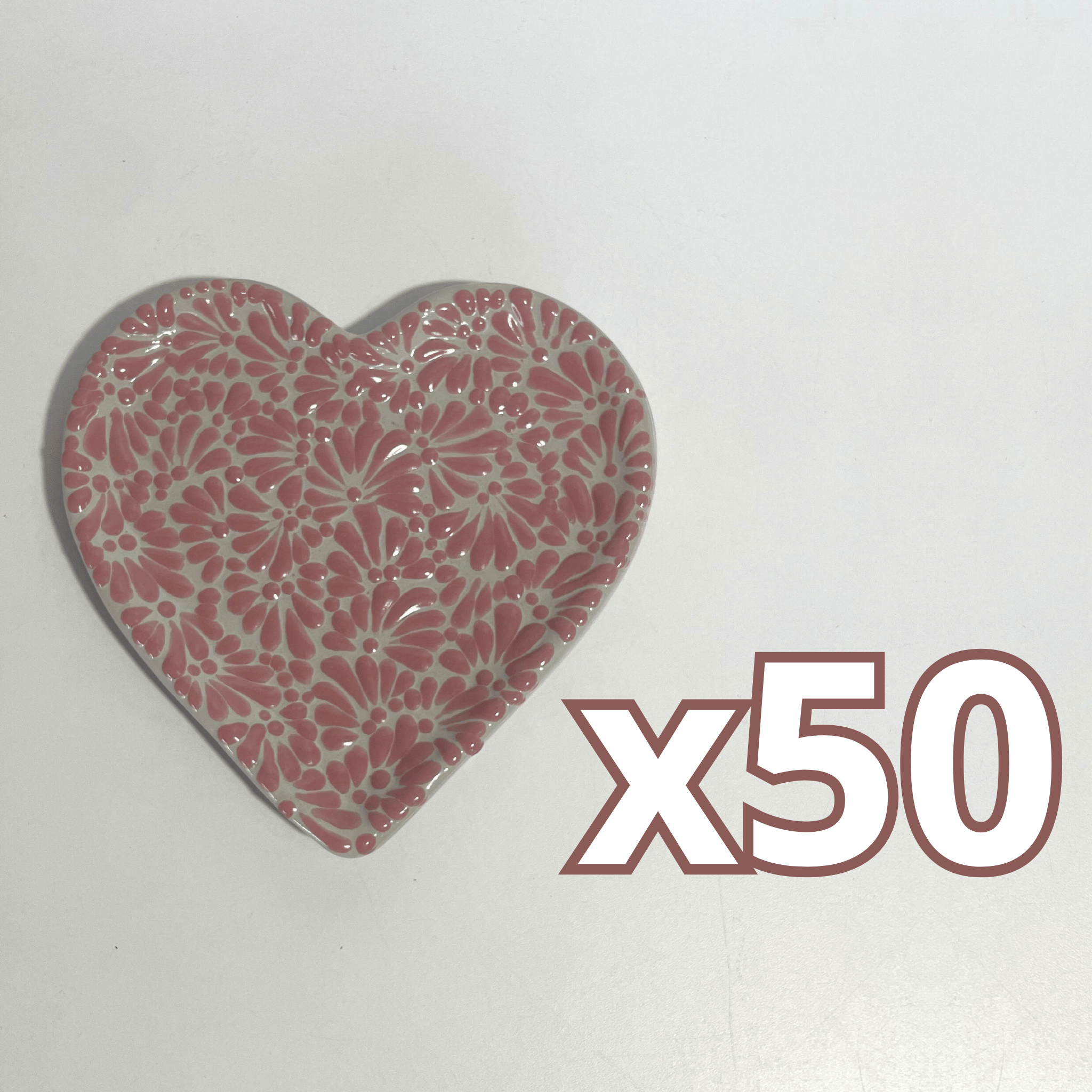 PLATO DE CORAZON 16 CM FONDO TRADICIONAL MIK ROSA