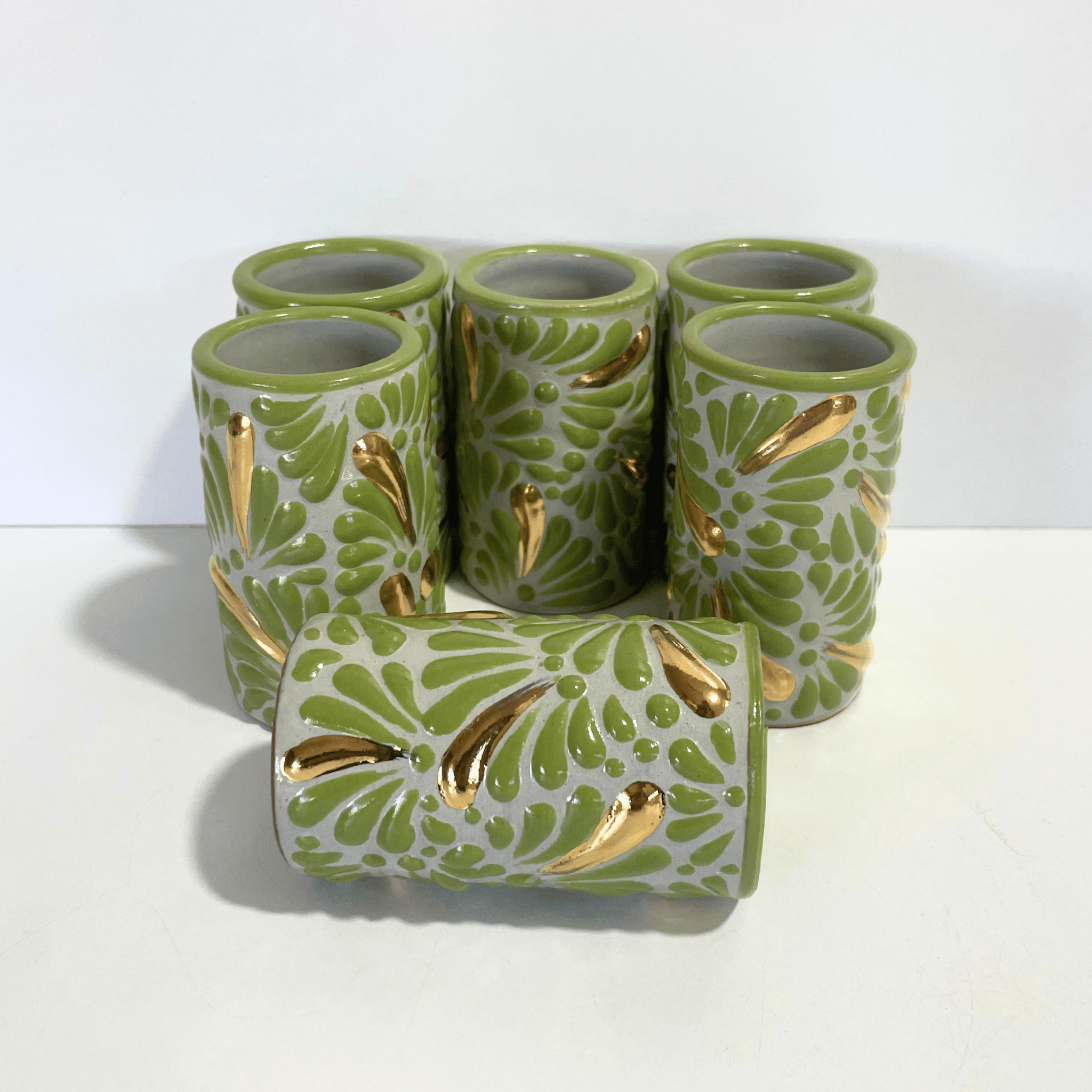 TEQUILERO NO PERSONALIZADO FONDO TRADICIONAL MIK VERDE LIMON DESTELLOS DE ORO