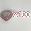 ALHAJERO GRANDE 16 CARACTERES FORMA DE CORAZON FONDO TRADICIONAL MIK ROSA