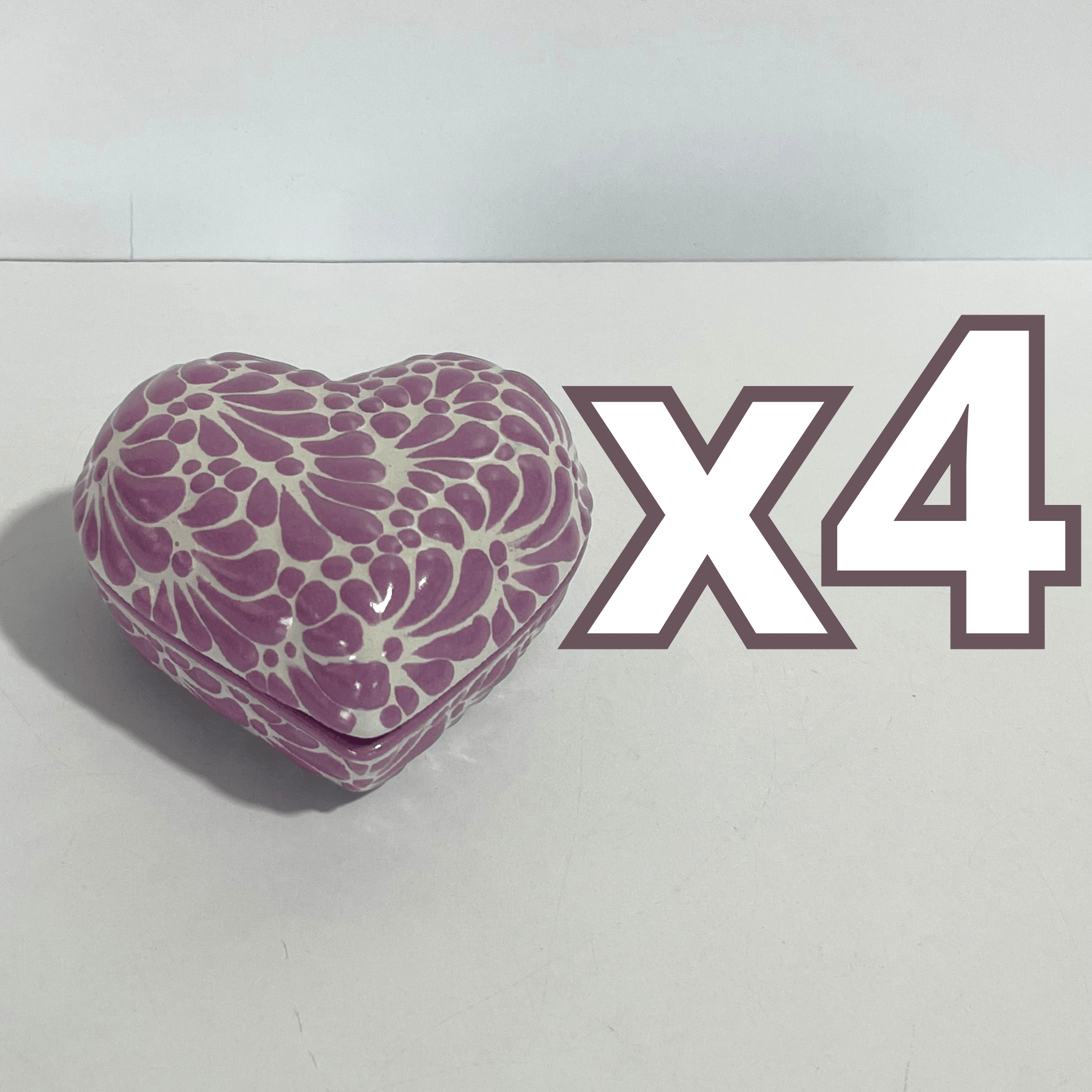 ALHAJERO GRANDE FORMA DE CORAZON FONDO TRADICIONAL MIK MORADO